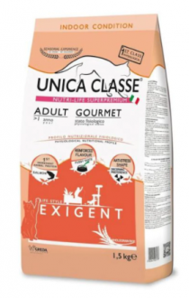 Unica Classe Exigent Gourmet Somonlu Yetişkin 1.5 kg Kedi Maması kullananlar yorumlar
